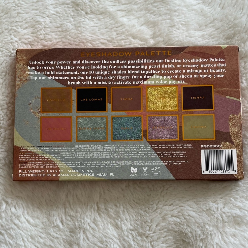 Alamar Cosmetics Destino Eyeshadow Palette - Picture 3 of 3